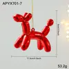 Adornos Colgantes de Dibujos Animados Transfronterizos Rojo y Blanco con Purpurina Plástico Decoraciones Colgantes Árbol de Navidad con Purpurina Decoraciones de Ventana En Stock
