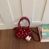 Bolso Bandolera Shuai Mi Jia Modelo Nuevo 2026 Bolso Lindo de Lunares de Nicho para Mujer Bolso de Hombro para Viajes Estilo Coreano Bolso tipo Bowling