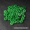 Jade Rojo Verde Flotante Azul Flotante Calcedonia Pulsera Anillo Pequeño Corredizo Pulsera Accesorios de Agujero Grande Joyería Tejida a Mano DIY Accesorios