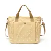 Nova Bolsa de Ombro Único com Bolinhas e Laço Grande Capacidade Estilo Coreano Ins Bolsa de Mão Tote Bolsa de Estudante para o Trabalho Cruzada Bolsa Feminina