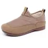 Botas de neve Sapatos Birkenstock femininos outono e inverno com mais veludo sapatos femininos sapatos de algodão femininos sem cadarço sola macia sapatos para mães sapatos casuais da moda