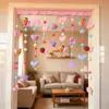 Cortina Decorativa para Puerta de Dormitorio Infantil de Dibujos Animados 'Sunshine Orchard', Linda Cortina Colgante sin Taladro para Entrada de Sala de Estar del Hogar