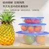 Caja de Almacenamiento para Refrigerador Contenedor de Plástico para Alimentos Lonchera Lonchera Apta para Microondas Juego de 3 Piezas Almacenamiento Sellado Fabricante Grado Alimenticio