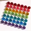 Zhen Tu 14mm Colorido Transparente Gelatina Redondo Resina Meio Redondo Patch Materiais para Brinco e Acessório de Cabelo DIY