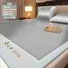 Tiktok Live-Stream Mais Vendido Conjunto de Três Peças A-Class de Seda Gelada de Artemísia para Resfriamento de Verão Lençol de Cama Lençol com Elástico Tapete Macio para Ar Condicionado