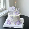 Decoraciones para Pastel Día de las Madres 2026 Adorno de Perla MOM Mamá Hada Feliz Fiesta Topper Inserto en Forma de Corazón