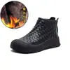 Jiezu 2025 Inverno Novo Botas Curtas de Couro Genuíno Camada Superior Tricotadas à Mão Estilo Retrô Versáteis de Solado Grosso Confortáveis para o Dia a Dia Calçados Femininos