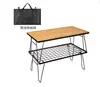 Mesa de Montagem para Acampamento ao Ar Livre Tabela de Grade Combinada IGT Suportes de Expansão Rack de Armazenamento Dobrável Conjunto de Mesa para Churrasco