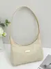 2025 Guangzhou Comercio Exterior Al por Mayor Bolsos de Mujer Bolso de Axila Tejido de Paja Bolso de Hombro Único Bolso de Nicho Casual Versátil Estilo Horizontal