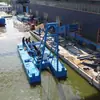 Barco de bombeo de arena tipo grúa de succión por chorro eléctrico - Operaciones de dragado y desazolve en la cuenca del río Amarillo