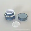 En stock frasco pequeño de muestra frasco de crema para ojos frasco de crema envase secundario de cosméticos frasco pequeño acrílico cepillado plateado 15g palillos