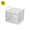 Cesta de Almacenamiento Home Story Acero Inoxidable 304 Cocina Baño Sala de Estar Hogar Metal Cesta para Artículos Varios Contenedor de Almacenamiento