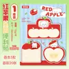 Notas Adhesivas con Forma de Manzana Roja para Estudiantes de Primaria, Notas de Mensaje de Papelería, Notas Adhesivas de Oficina, Notas Adhesivas Desprendibles al por Mayor