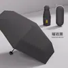 Paraguas redondo con 50% de descuento, regalo de protección solar, paraguas con recubrimiento negro, paraguas de bolsillo, sombrilla, sombrilla de sol compacta y portátil