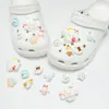 Lazo de Puntos Caramel K Zapato Flor Hebilla Dibujo Animado Lindo Resina Zapato Croc Accesorios DIY Hebilla de Zapato Desmontable