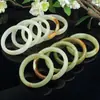 Pulseiras de jade natural, itens de liquidação a baixo preço, pulseiras de jade afegão com couro, perfeitas como presentes para idosos