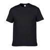 Camiseta de algodón peinado de 180 g, de algodón puro, talla europea, holgada, con cuello redondo y sin costuras, de manga corta, de color liso, para hombre y mujer.
