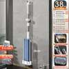 Mop Plano Mãos Livres Atacado Novo Modelo para Uso Doméstico, Ferramenta de Limpeza de Piso Mop Preguiçoso Limpeza com Uma Passada