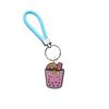 Llavero creativo de cuerda trenzada de la serie Amazon Beverage, llavero creativo Dunhuang, pequeño regalo, llavero de cuerda de cuero con dibujos animados.