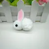 Hecho a Mano Diy 4.5cm Bola de Pelo de Felpa Conejo Dibujos Animados Accesorios Estilo Antiguo Dinastía Han Pasador Pasador Joyería Accesorios Material