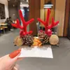 Pasador de Navidad Corea del Sur pasador infantil para niñas bebé clip de ciervo festivo tocado parte trasera de la cabeza accesorios para el pelo de Navidad