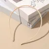 Faixa de cabelo feminina de plástico fosco, fina, com textura de cor, borda estreita, faixa de cabelo preta com dentes, antiderrapante, grampo de cabelo simples, grutas de cabelo, mulheres