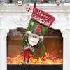 Nuevos suministros de decoración navideña, calcetines grandes de Navidad, colgante de árbol de Navidad, regalo para niños, bolsa de dulces, escena de vestir