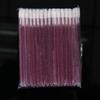 Paquete de 50 Pinceles Labiales Desechables Portátiles al por Mayor Mango de Cristal Pincel Labial Pincel de Maquillaje para Labios Pincel de Mousse para Limpieza de Pestañas