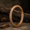 Pulsera de Dama Noble de Agarwood para Ajedrez Bodhisattva, Anillo Redondo, Tallado de Sándalo Verde, Artículo Decorativo, Regalo, Adorno de Madera, Pulsera de Madera