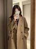 2026 Abrigo de Lana Negro Estilo Coreano Estilo Británico Estilo Hepburn de Moda para Mujer Abrigo de Lana de Invierno para Mujeres Petites