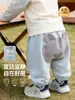 Calça Quente para Recém-Nascido Roupa Infantil com Desenho para Crianças Meninos Calça de Outono Meninas Calça PP de Bebê Nova Primavera Outono