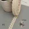 Encaje de algodón tejido en forma de ola encaje de algodón hecho a mano DIY material para ropa cortina encaje de algodón