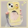 Funda para teléfono A-Dai Xiaoxin Adecuada para iPhone 17 Pro Max iPhone 15 Soporte Doble 16 Lindo Dibujo Animado 14