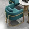 Asientos de cabina para puesto de postres, mobiliario comercial para restaurante, bar de libros, asientos dobles para reuniones y recepción, área de descanso, y juegos de mesa y sillas para tetería