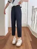 Verano 2025 Nuevo talla grande Jeans de Tencel para Mujer Delgados Ajustados Pantalones tipo Rábano Papá Acortados para Cubrir la Carne Pantalones Harem