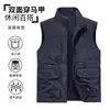 Estilo Nuevo Otoño e Invierno Chaleco con Felpa Plus para Hombre Ropa de Trabajo para Exteriores Chaqueta Casual de Doble Cara Chaleco Cardigan Versátil de Moda