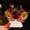 Pasador de Navidad diadema festiva pasador de asta de ciervo accesorios para el cabello de mujer para disfraz de Navidad