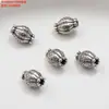 Accesorios de Cuentas de Plata de Ley S925 Accesorios de OVNI Vintage Negro Cuadrado Viejo Zakiram Materiales Hechos a Mano para DIY