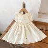 Vestido Feminino de Algodão Bordado Sem Mangas de Renda Vazado Estilo Coreano Verão Versátil Moda Casual