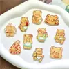 Acrílico Pequeño Fresco Dibujos Animados Lindo Parche Oso de Mantequilla Pasador Broche Hebilla para Zapato Material Accesorios de Joyería DIY