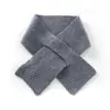 Cálido de cuello 100% cachemira pura, suave y cálido, bufanda de punto simple para mujer, color liso, punto fino, bufanda protectora para el cuello para otoño e invierno