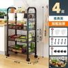 Estante de Almacenamiento de Panal para el Hogar, Cesta de Verduras de Múltiples Niveles de Pie, Carrito Móvil de Almacenamiento para Cocina, Estante de Almacenamiento para Baño del Hogar