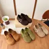 Zapatos Birkenstock originales de piel suave con hebilla, de suela gruesa y con plataforma interna para mujer, nuevos mocasines casuales antideslizantes de moda de verano