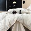 Lujo Ligero de Alta Gama Traje Sedoso Tencel Lyocell Flor Juego de Cama de Cuatro Piezas Sábana Encimera Funda de Edredón Venta al por Mayor de Fábrica Comercio