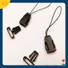 Venta al por mayor de fábrica 1.5 de ancho hebilla de avión accesorios de equipaje de plástico hebilla de avión negra color de soporte