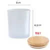 Copo de Vidro para Vela Tealight de Aromaterapia Transparente Fosco Kit de Material Artesanal DIY Lâmpada de Manteiga Copo Vazio para Exibição
