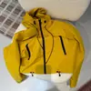 Chaqueta Casual Exterior para Mujer 2026 Nueva Holgada Versátil para Viaje Senderismo Corta con Capucha Resistente al Viento con Cremallera