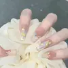 Parches de Manicura Hechos a Mano para Otoño e Invierno, Uñas Postizas, Uñas Largas, Blanqueamiento 10 Piezas de Uñas Portátiles Ojo de Gato de Cristal, Gama Alta