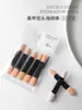 Cepillo para polvo de uñas, aplicador de esponja de doble extremo para degradado, brocha para polvo de espejo mágico, brocha para polvo de aurora, lavable, duradero, herramienta portátil