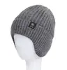 Chapéu para pessoas de meia-idade e idosos, chapéu masculino de outono e inverno, chapéu quente com proteção para as orelhas para pessoas de meia-idade e idosos, algodão, inverno, pai, avô, tricô